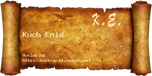 Kuch Enid névjegykártya